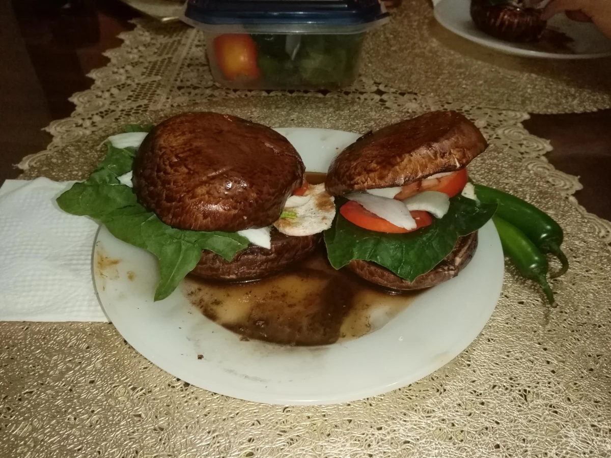 hamburguesa de portobello